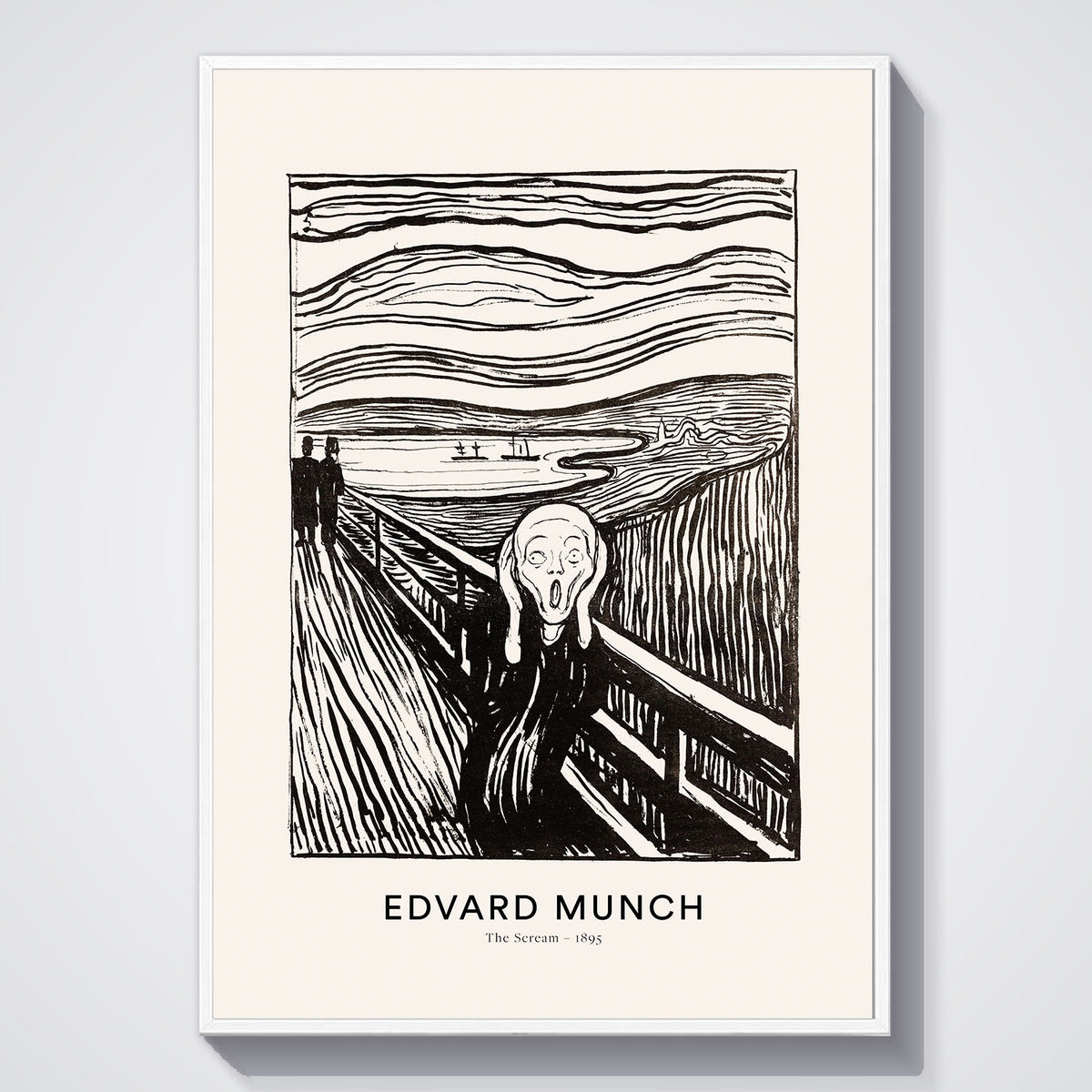 Flex Designs Poster The Scream by Edvard Munch 11 x 17" Home Goods - Artist Artwork  Poster