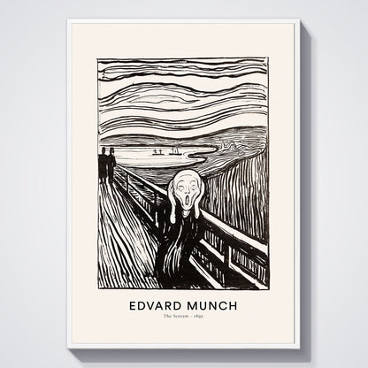 Flex Designs Poster The Scream by Edvard Munch 11 x 17" Home Goods - Artist Artwork  Poster