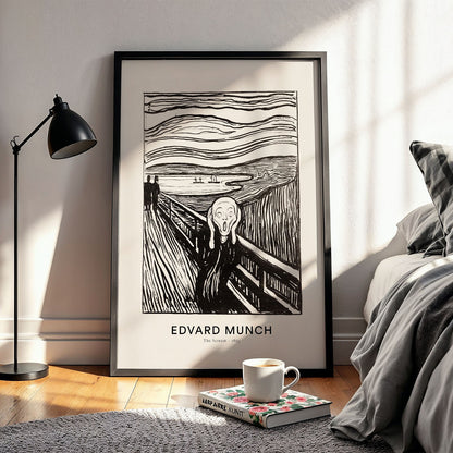 Flex Designs Poster The Scream by Edvard Munch 11 x 17" Home Goods - Artist Artwork  Poster
