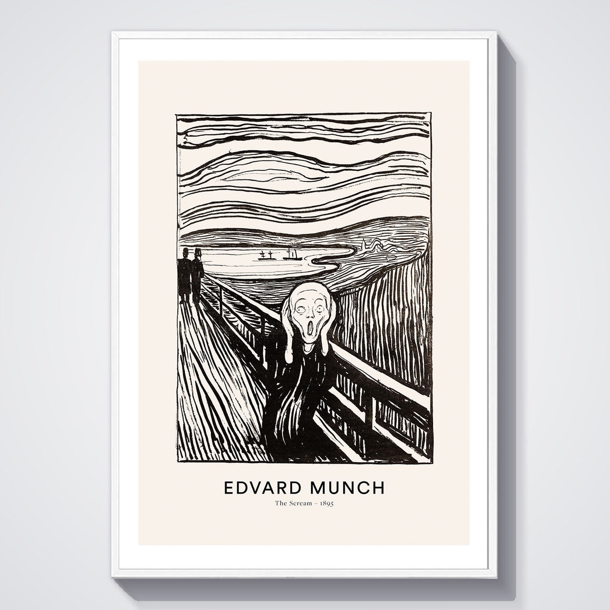 Flex Designs Poster The Scream by Edvard Munch 5 x 7" Home Goods - Artist Artwork  Poster