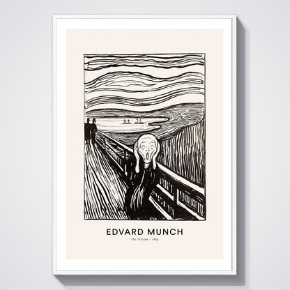 Flex Designs Poster The Scream by Edvard Munch 5 x 7" Home Goods - Artist Artwork  Poster