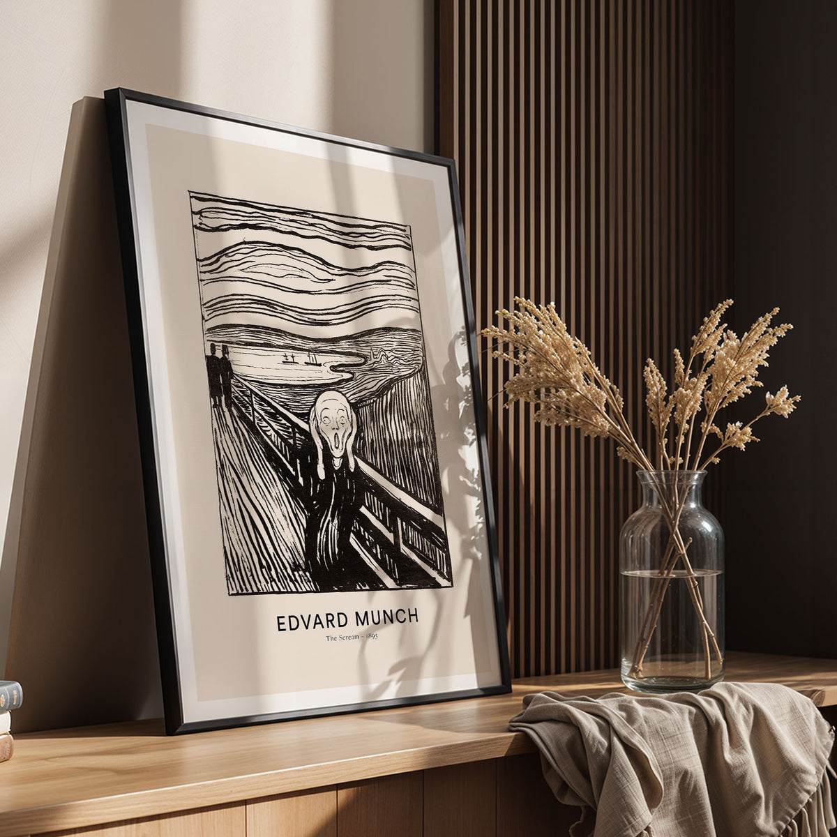 Flex Designs Poster The Scream by Edvard Munch 11 x 17" Home Goods - Artist Artwork  Poster