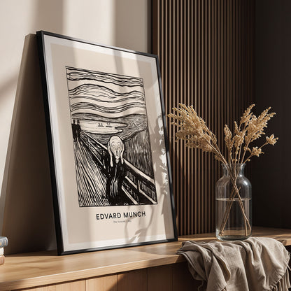 Flex Designs Poster The Scream by Edvard Munch 11 x 17" Home Goods - Artist Artwork  Poster