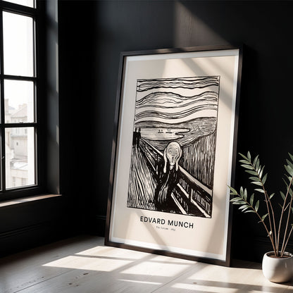 Flex Designs Poster The Scream by Edvard Munch 5 x 7" Home Goods - Artist Artwork  Poster