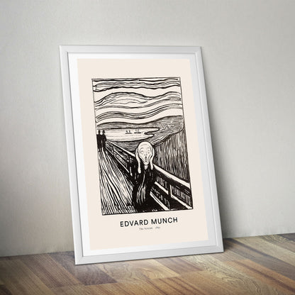 Flex Designs Poster The Scream by Edvard Munch 5 x 7" Home Goods - Artist Artwork  Poster
