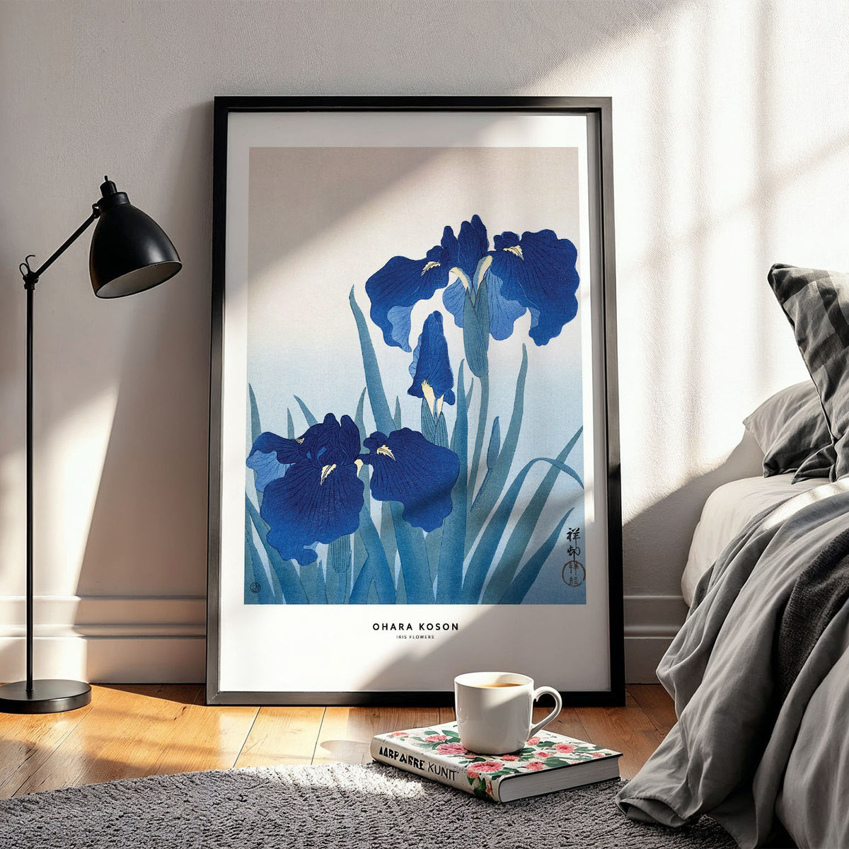 Flex Designs Poster Iris Flowers by Ohara Koson 11 x 17" Home Goods - Artist Artwork  Poster