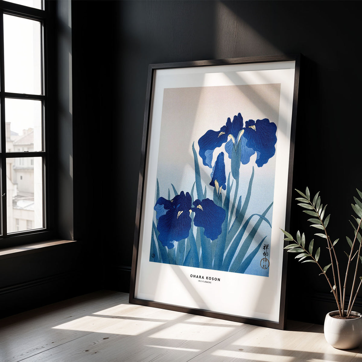 Flex Designs Poster Iris Flowers by Ohara Koson 5 x 7" Home Goods - Artist Artwork  Poster
