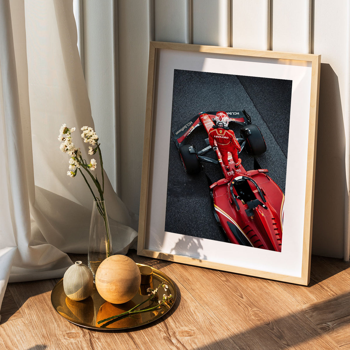 Flex Designs Poster Formula 1 Ferrari Charles Leclerc 5 x 7" Home Goods - Sports  Poster