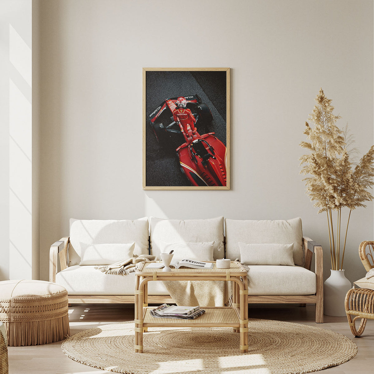 Flex Designs Poster Formula 1 Ferrari Charles Leclerc 11 x 17" Home Goods - Sports  Poster