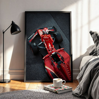Flex Designs Poster Formula 1 Ferrari Charles Leclerc 11 x 17" Home Goods - Sports  Poster