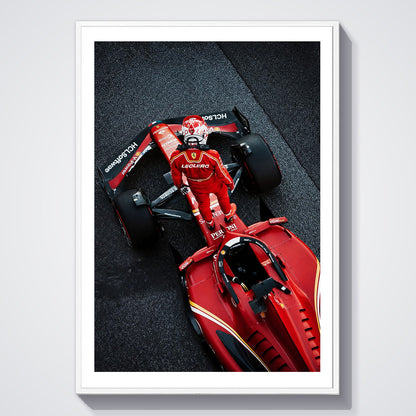 Flex Designs Poster Formula 1 Ferrari Charles Leclerc 5 x 7" Home Goods - Sports  Poster