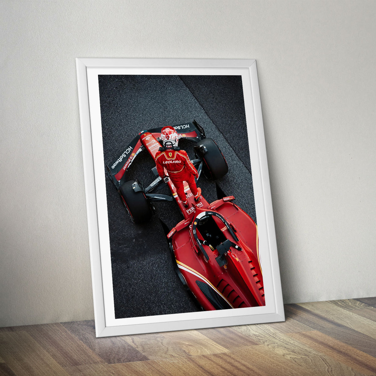 Flex Designs Poster Formula 1 Ferrari Charles Leclerc 5 x 7" Home Goods - Sports  Poster