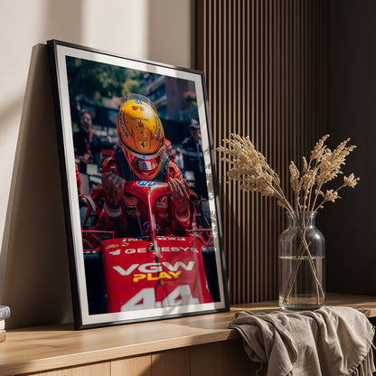 Flex Designs Poster Formula 1 Ferrari Lewis Hamilton 11 x 17" Home Goods - Sports  Poster