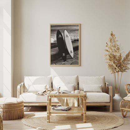 Flex Designs Poster Chanel Beach Surfboards 11 x 17" Home Goods - Designer  Poster
