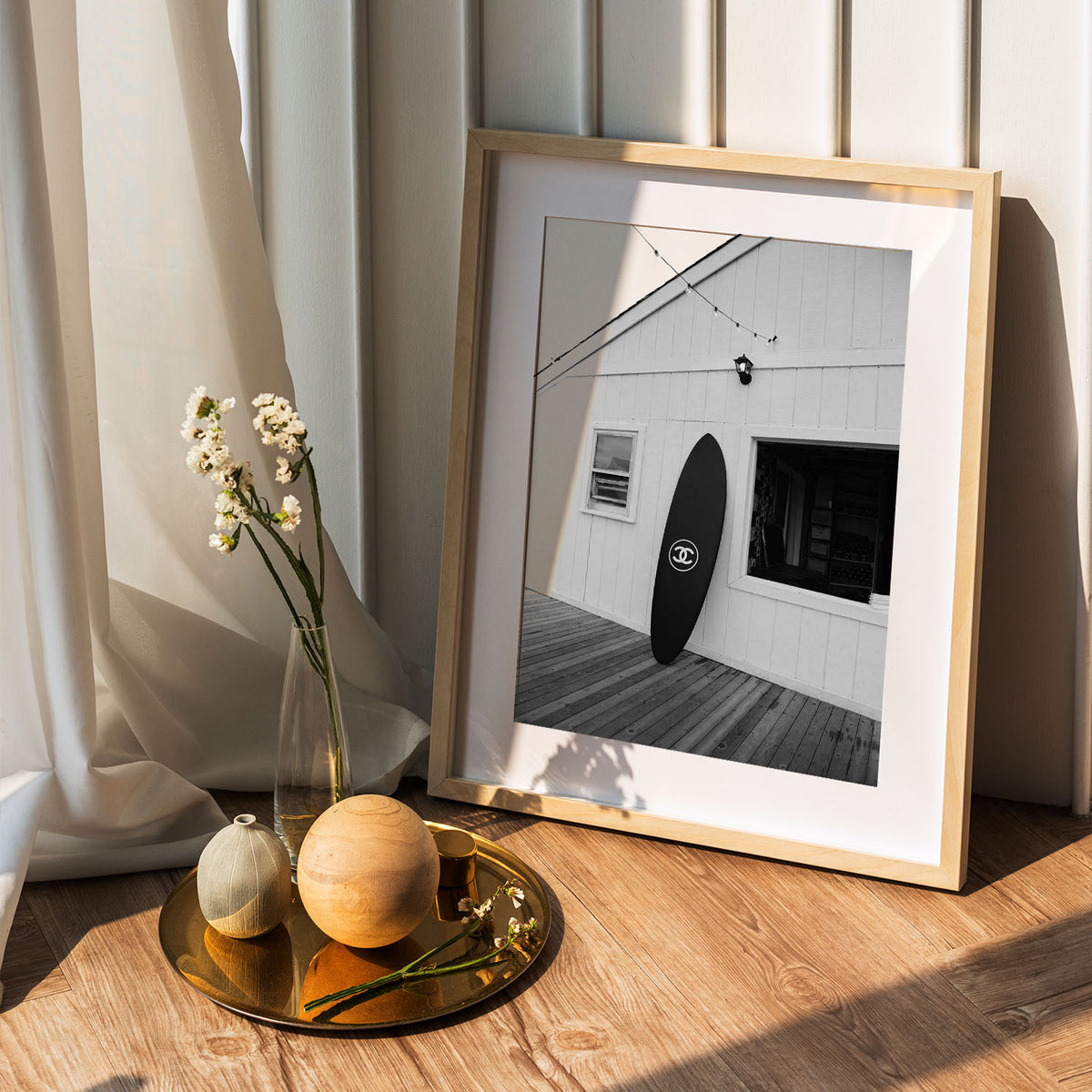 Flex Designs Poster Chanel Surfer Black 5 x 7" Home Goods - Designer  Poster