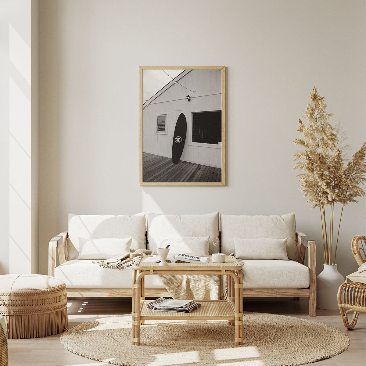 Flex Designs Poster Chanel Surfer Black 11 x 17" Home Goods - Designer  Poster
