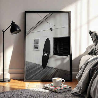 Flex Designs Poster Chanel Surfer Black 11 x 17" Home Goods - Designer  Poster