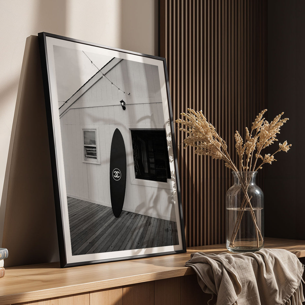 Flex Designs Poster Chanel Surfer Black 11 x 17" Home Goods - Designer  Poster