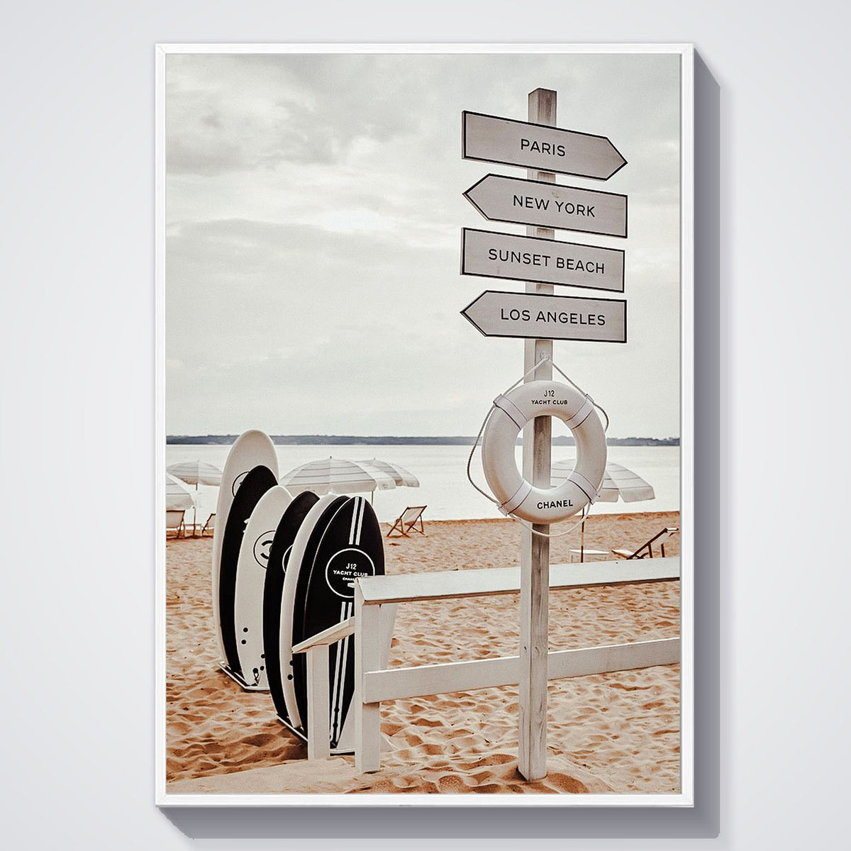 Flex Designs Poster Chanel Yacht Club 11 x 17" Home Goods - Designer  Poster