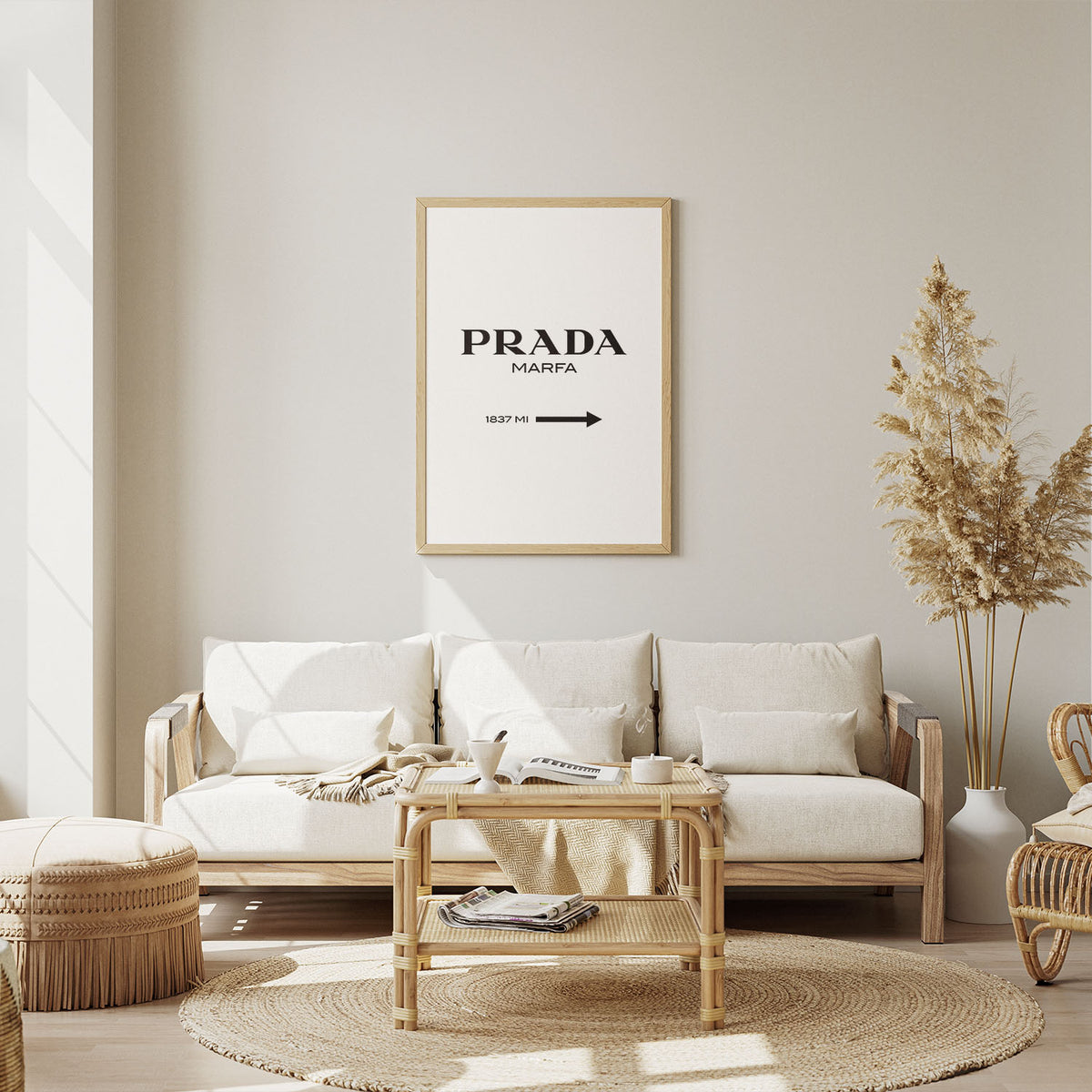 Flex Designs Poster Prada Marfa Wall 11 x 17" Home Goods - Designer  Poster