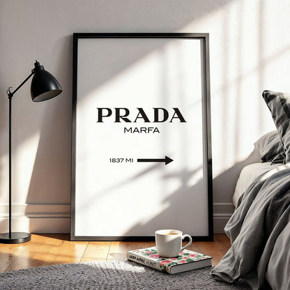 Flex Designs Poster Prada Marfa Wall 11 x 17" Home Goods - Designer  Poster