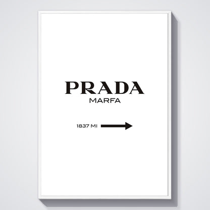 Flex Designs Poster Prada Marfa Wall 5 x 7" Home Goods - Designer  Poster