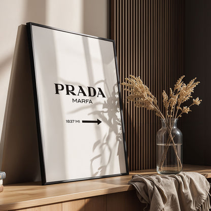 Flex Designs Poster Prada Marfa Wall 11 x 17" Home Goods - Designer  Poster