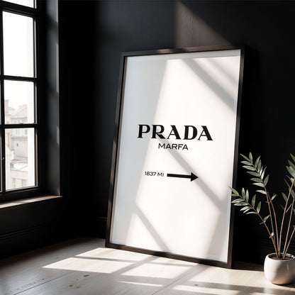 Flex Designs Poster Prada Marfa Wall 5 x 7" Home Goods - Designer  Poster