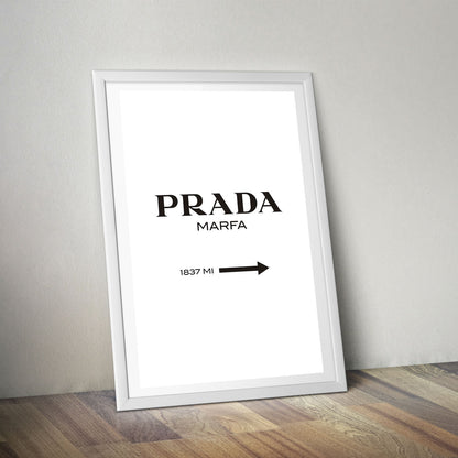 Flex Designs Poster Prada Marfa Wall 5 x 7" Home Goods - Designer  Poster