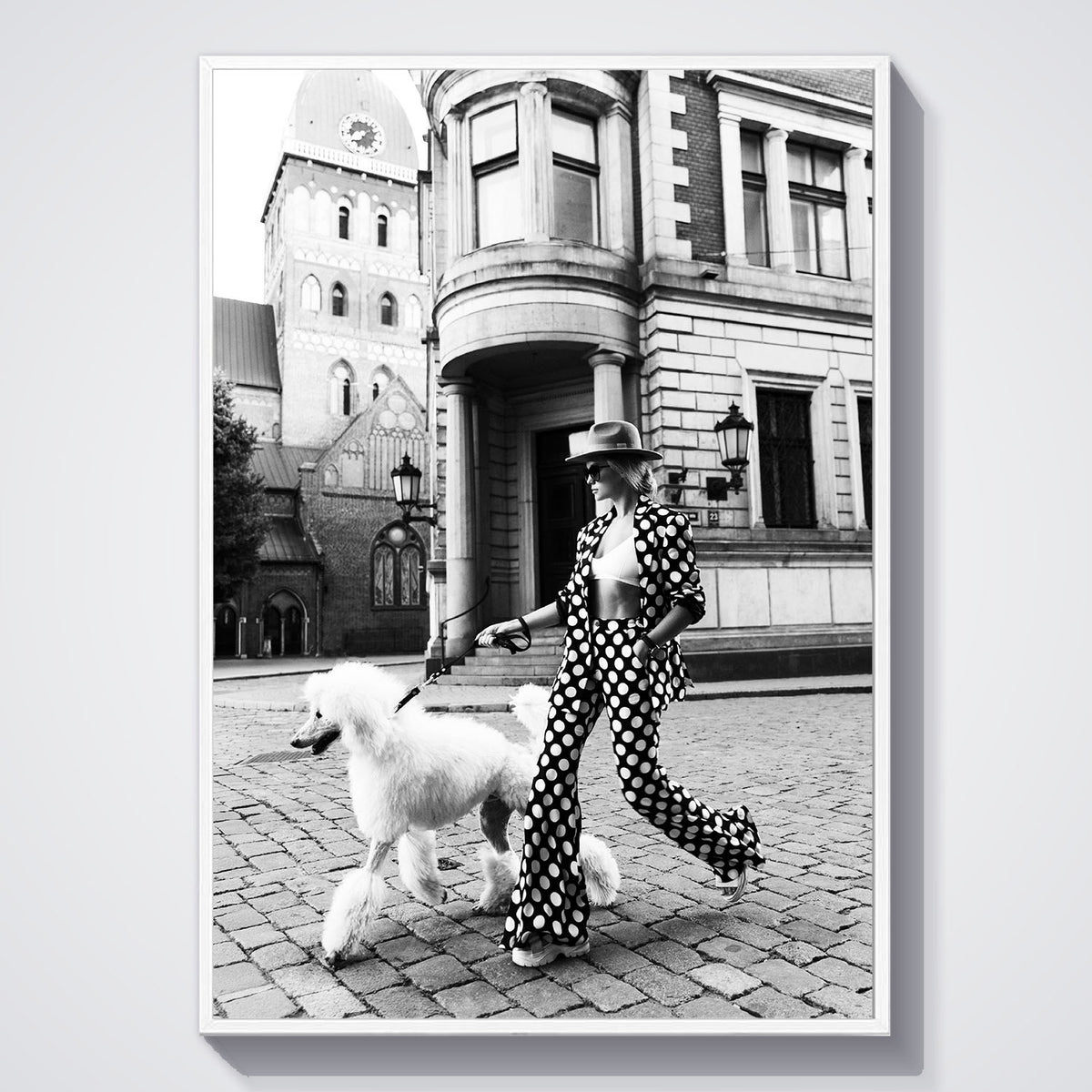 Flex Designs Poster Le Noir Polka Dots 11 x 17" Home Goods - Designer  Poster