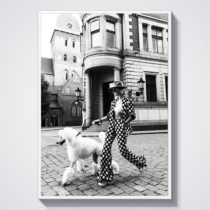 Flex Designs Poster Le Noir Polka Dots 11 x 17" Home Goods - Designer  Poster