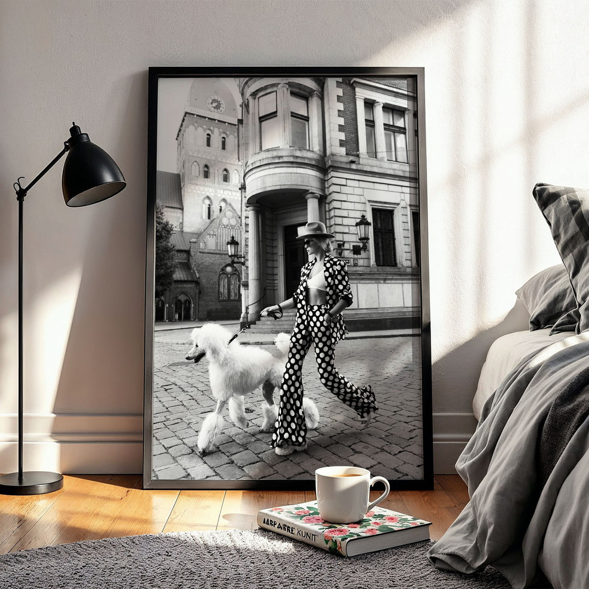 Flex Designs Poster Le Noir Polka Dots 11 x 17" Home Goods - Designer  Poster