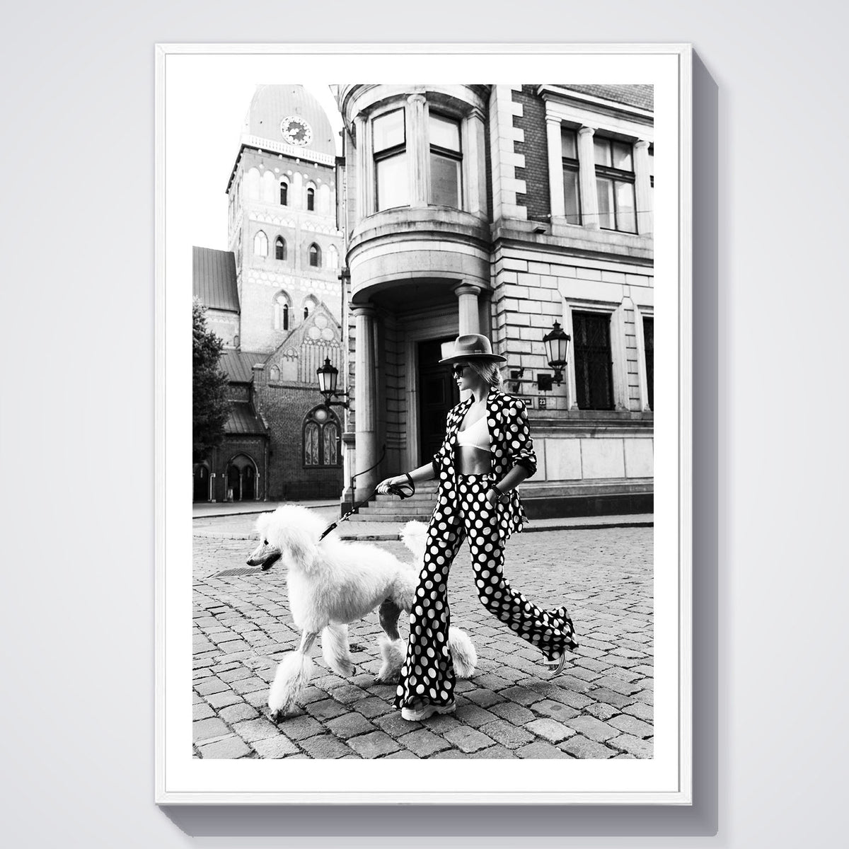 Flex Designs Poster Le Noir Polka Dots 5 x 7" Home Goods - Designer  Poster