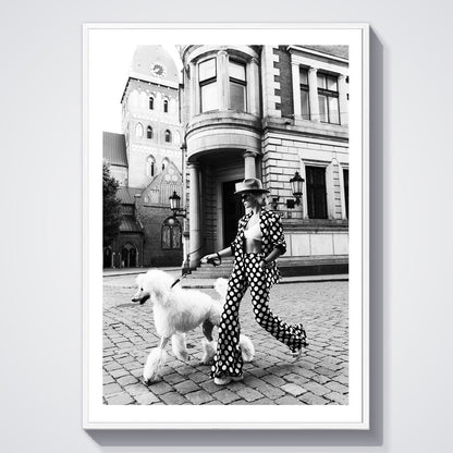 Flex Designs Poster Le Noir Polka Dots 5 x 7" Home Goods - Designer  Poster