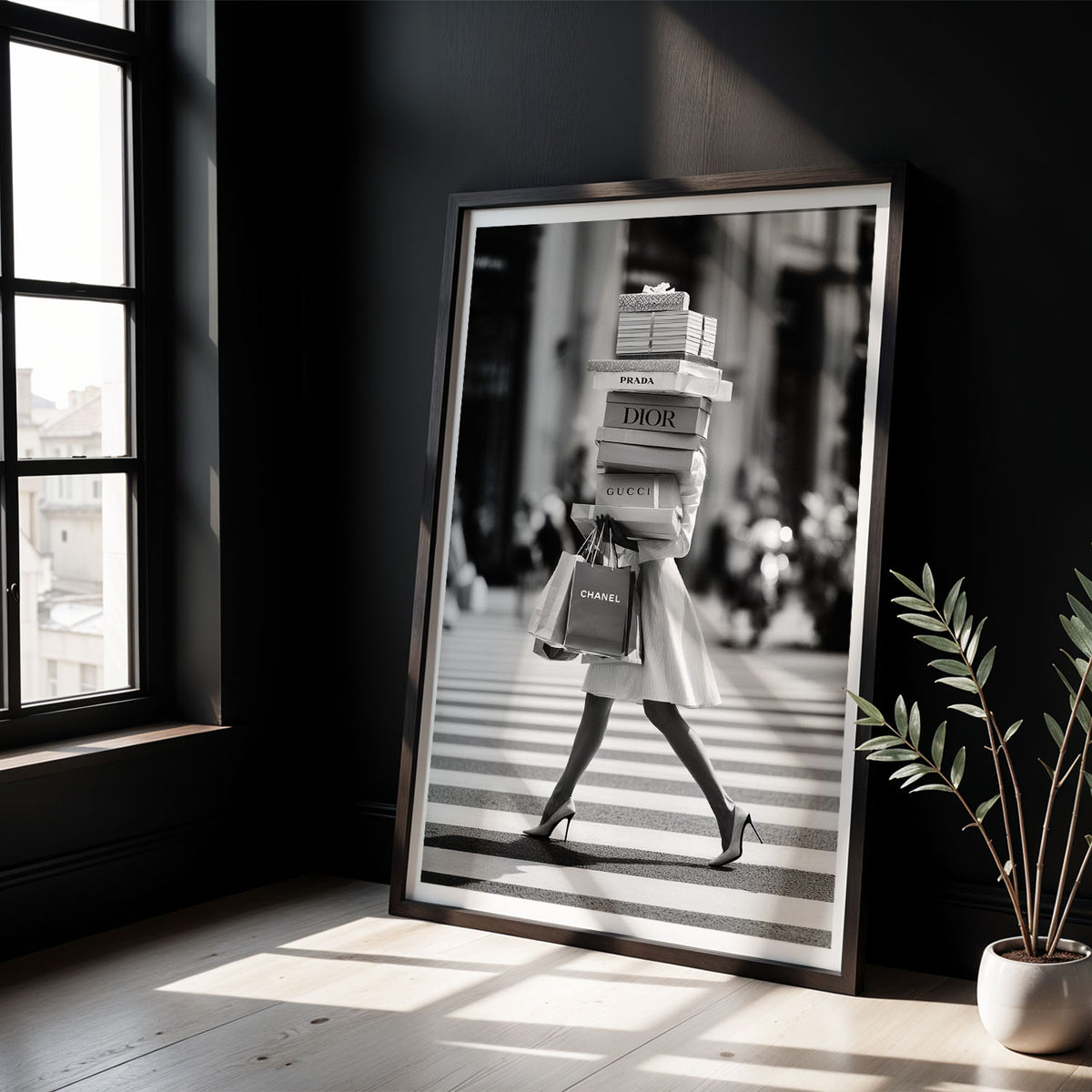 Flex Designs Poster Noir Designer Fashion 5 x 7" Home Goods - Designer  Poster
