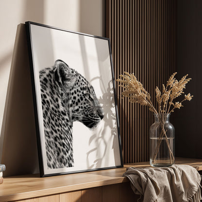 Flex Designs Poster Noir Leopard 11 x 17" Home Goods - Designer  Poster