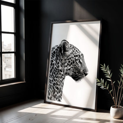 Flex Designs Poster Noir Leopard 5 x 7" Home Goods - Designer  Poster
