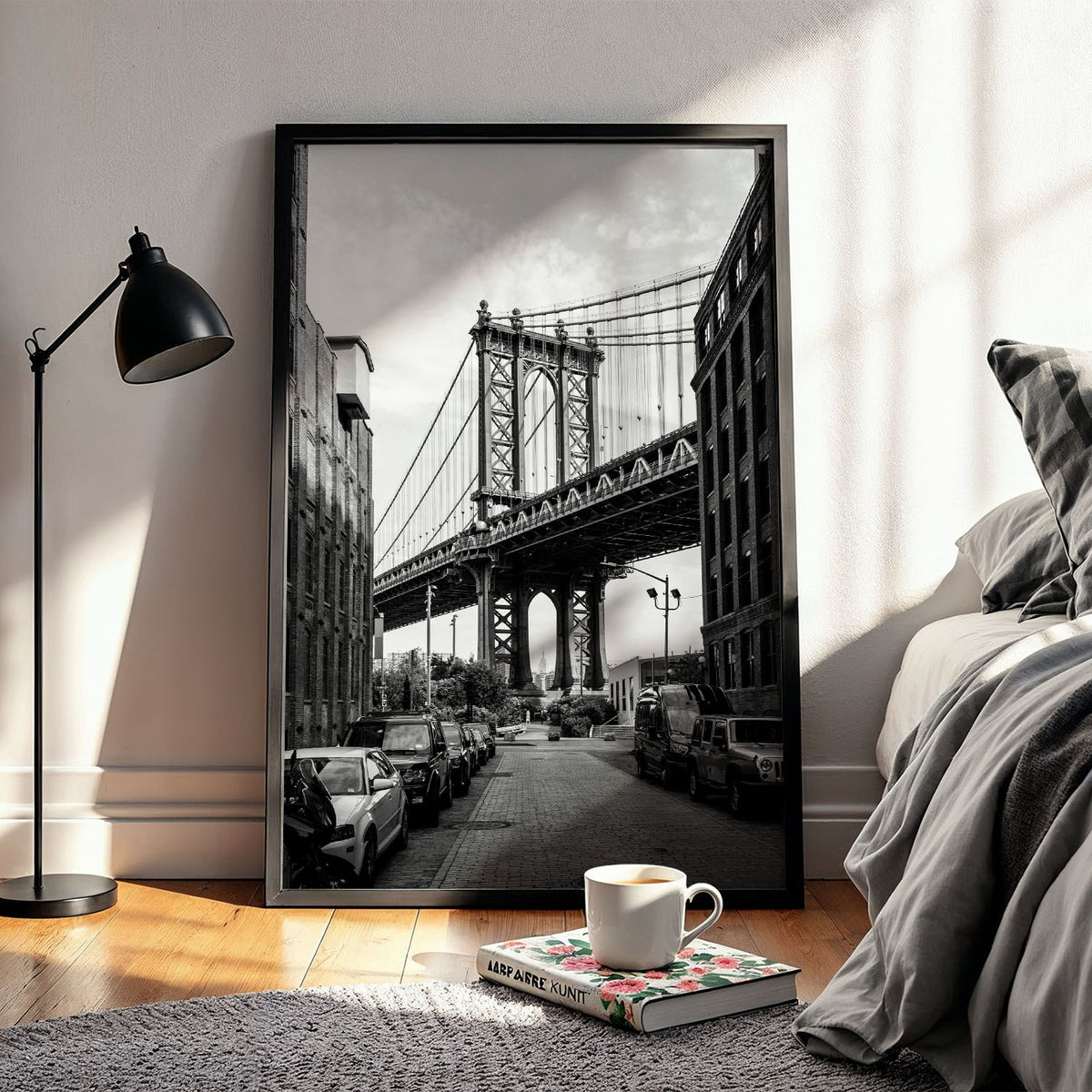 Flex Designs Poster NYC Manhattan Bridge 11 x 17" Home Goods - Designer  Poster