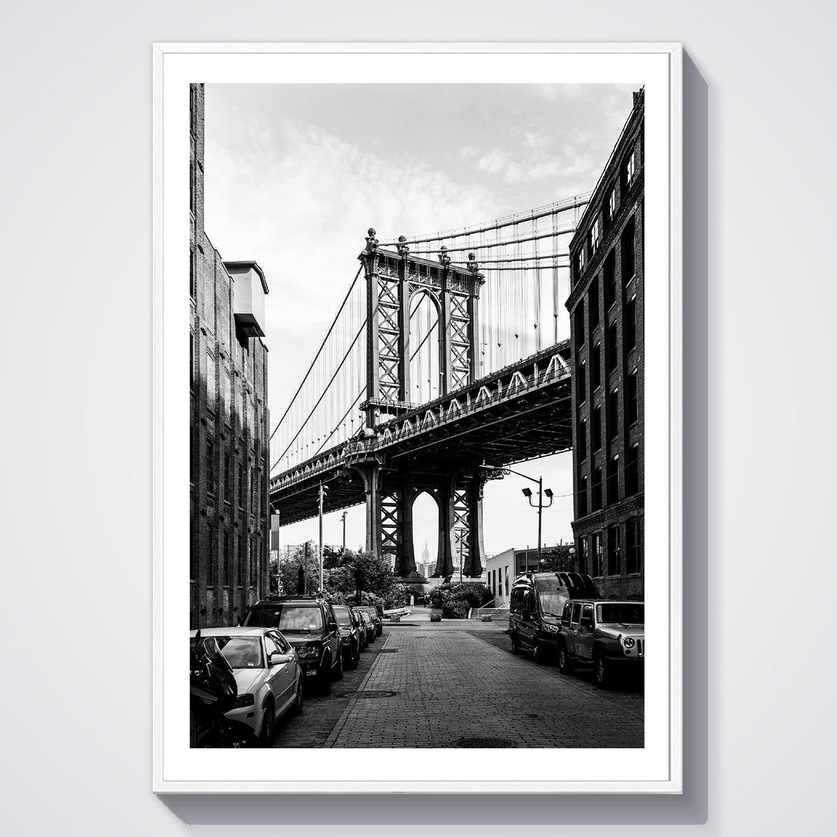 Flex Designs Poster NYC Manhattan Bridge 5 x 7" Home Goods - Designer  Poster