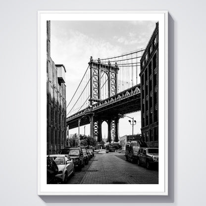 Flex Designs Poster NYC Manhattan Bridge 5 x 7" Home Goods - Designer  Poster