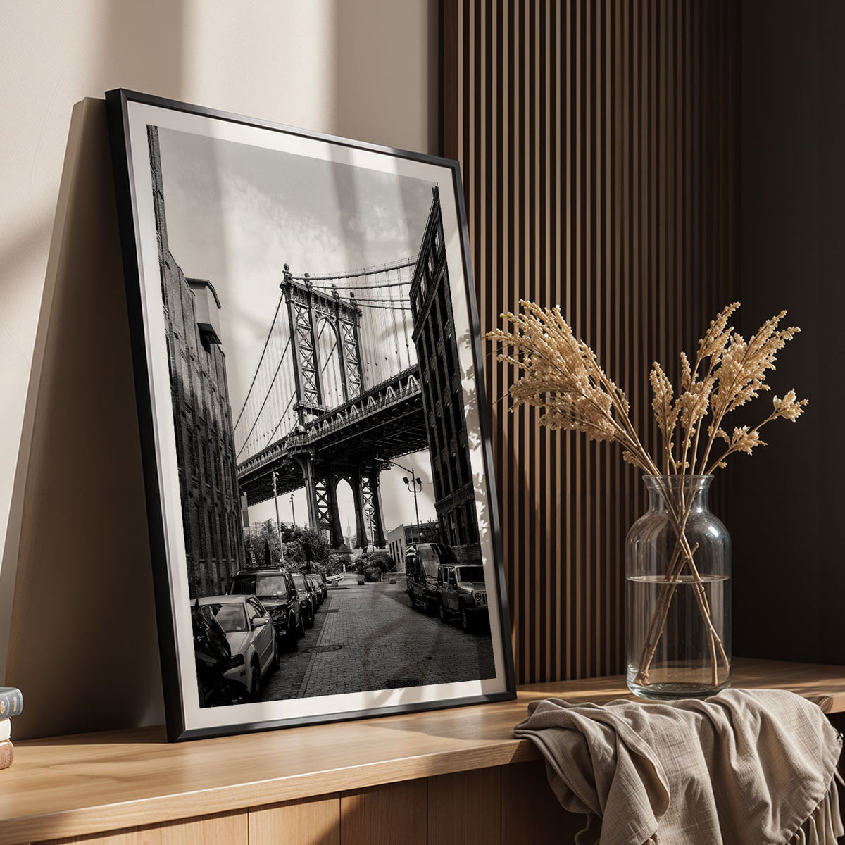 Flex Designs Poster NYC Manhattan Bridge 11 x 17" Home Goods - Designer  Poster