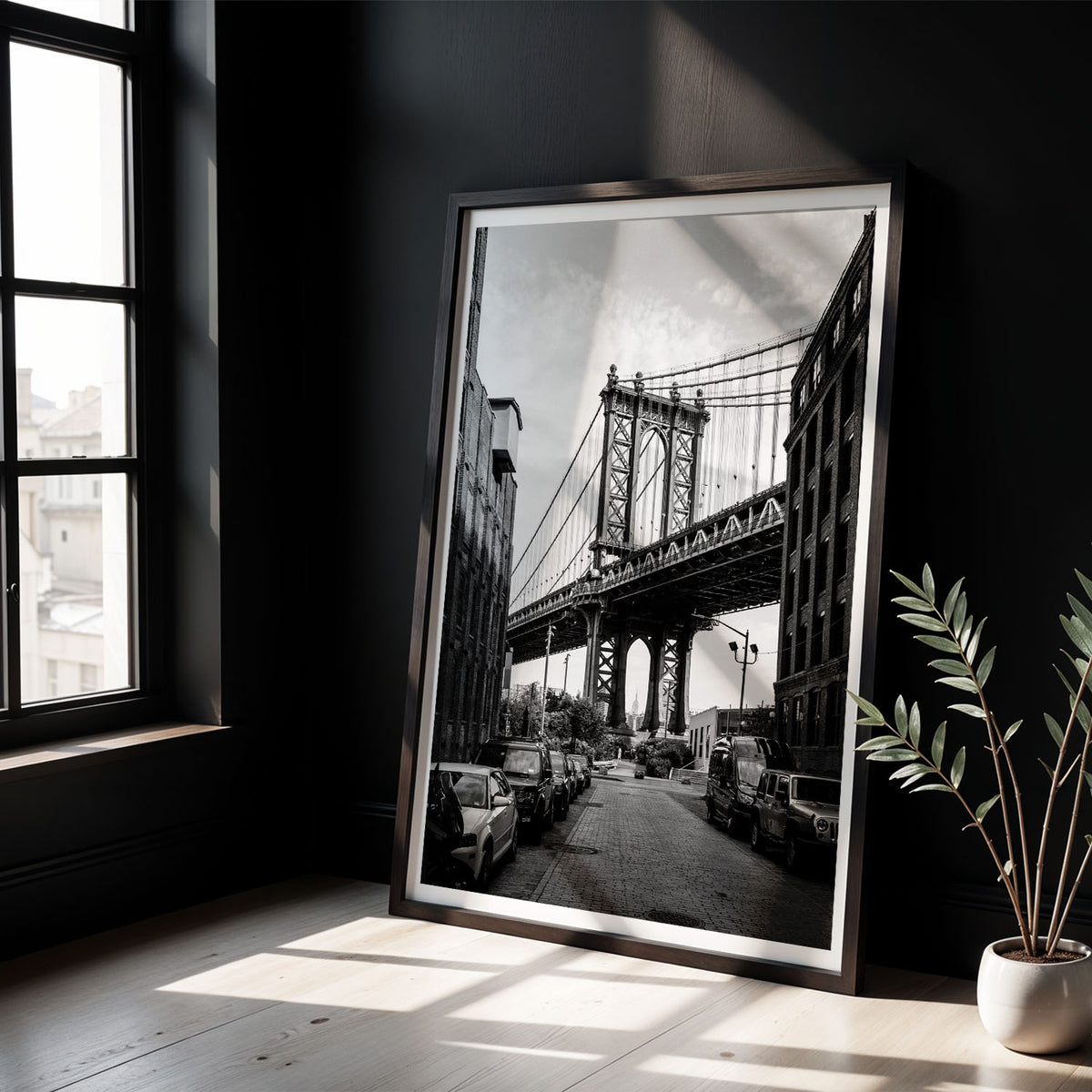 Flex Designs Poster NYC Manhattan Bridge 5 x 7" Home Goods - Designer  Poster