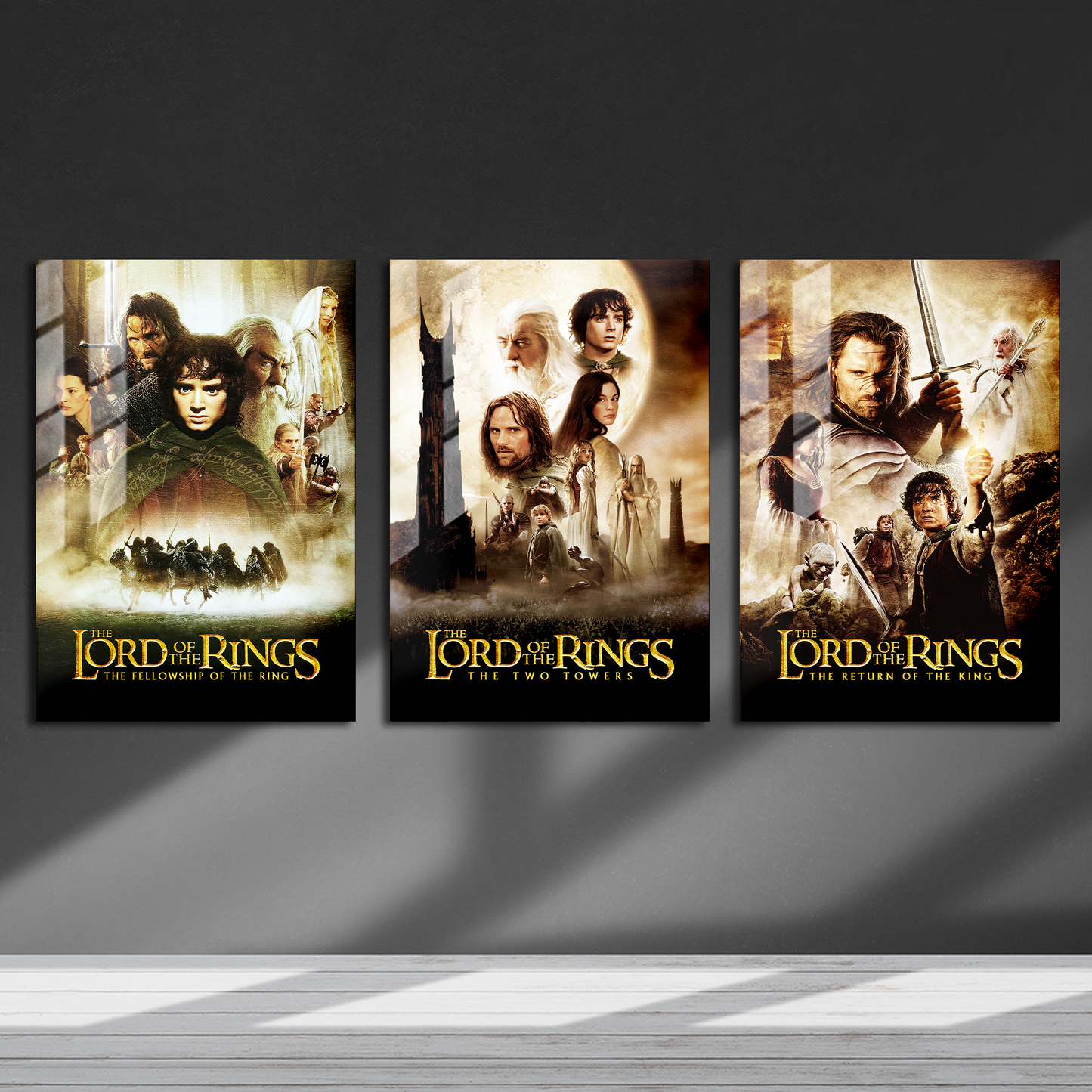 The Lord of the Rings Trilogy Metal Poster Set