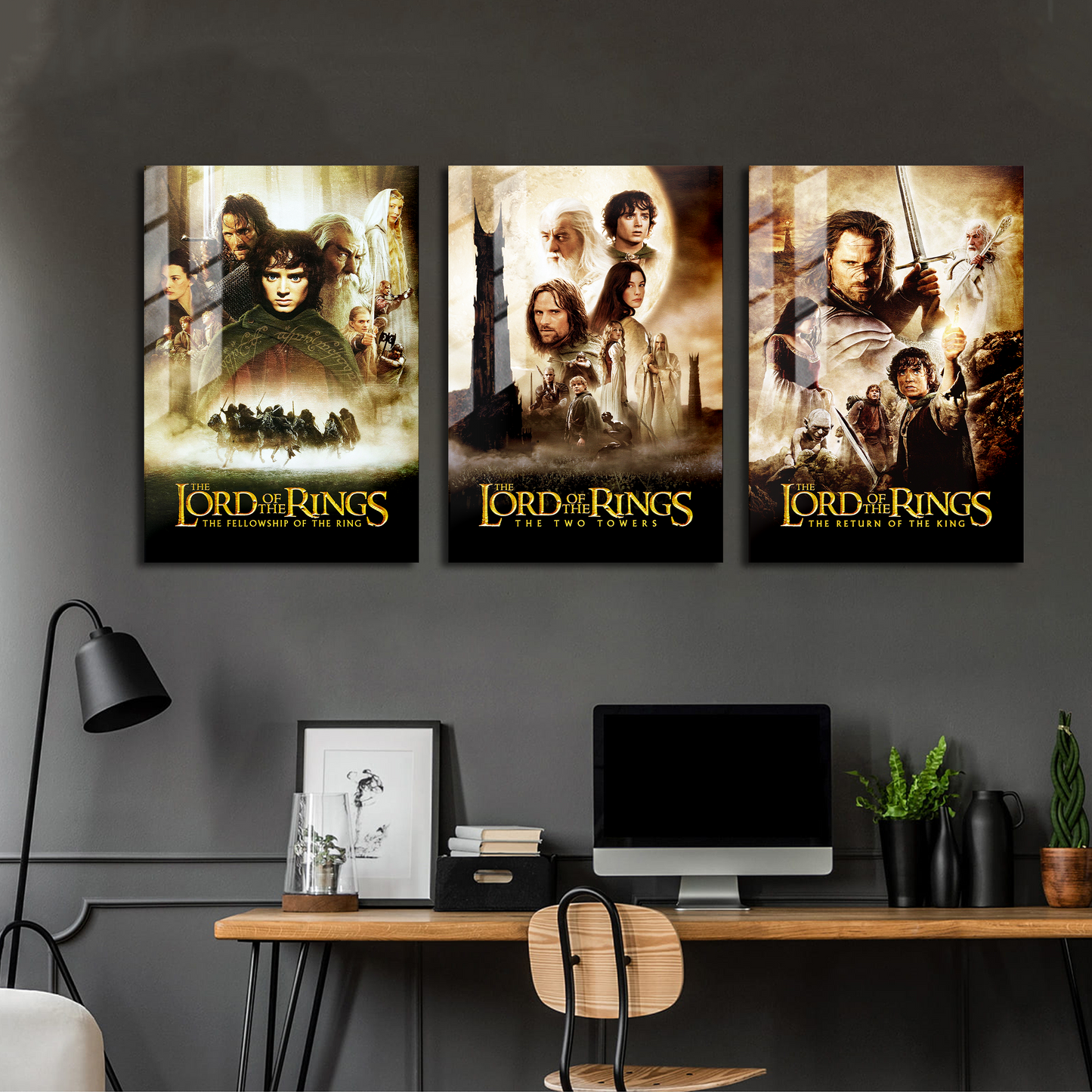 The Lord of the Rings Trilogy Metal Poster Set