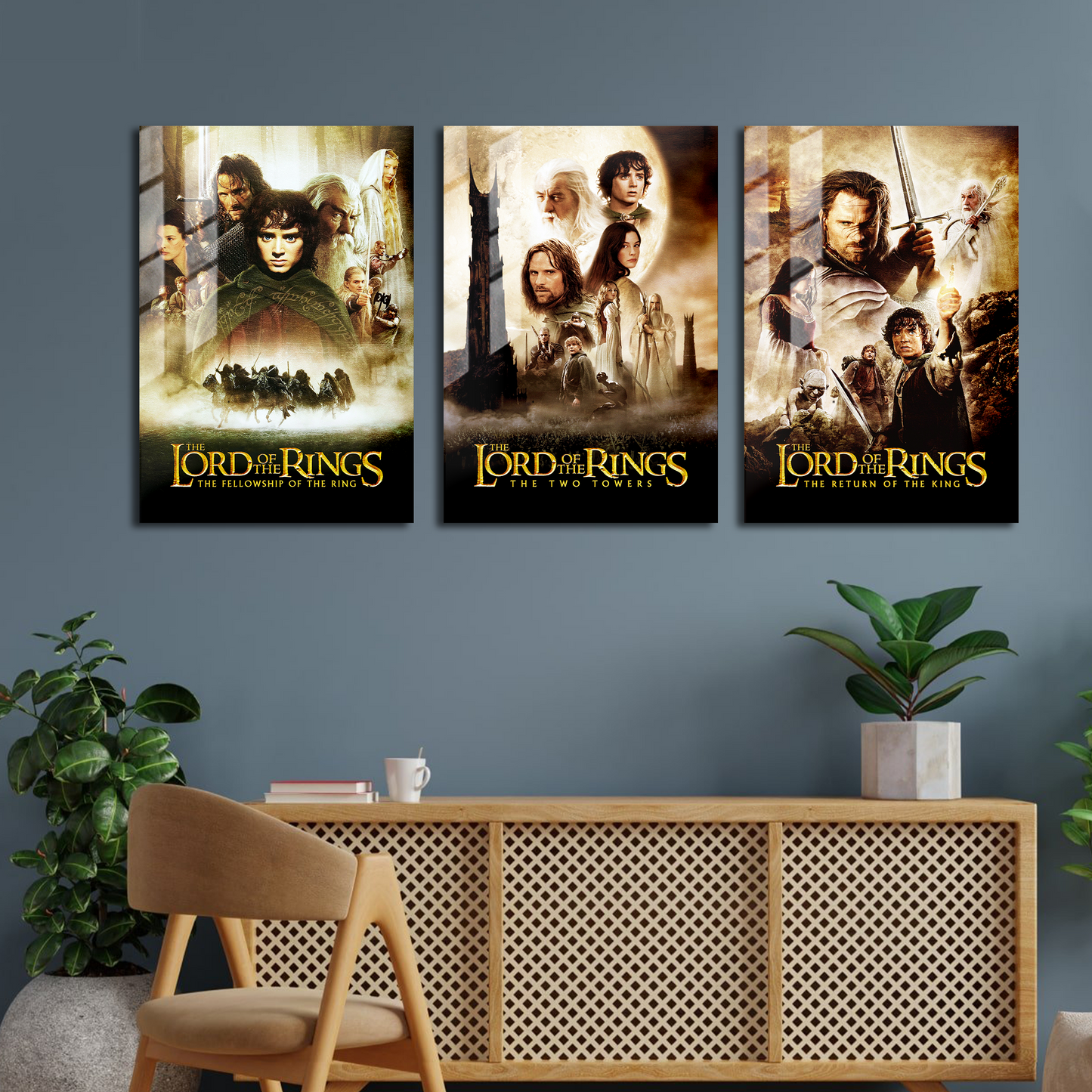 The Lord of the Rings Trilogy Metal Poster Set