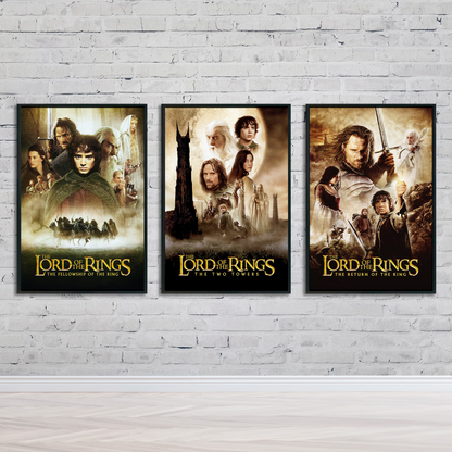The Lord of the Rings Trilogy Poster Set
