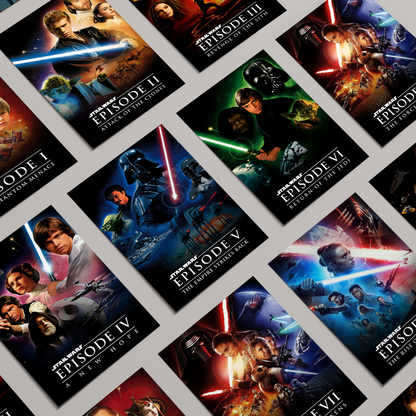Star Wars Episode 4-6 Trilogy Poster Set
