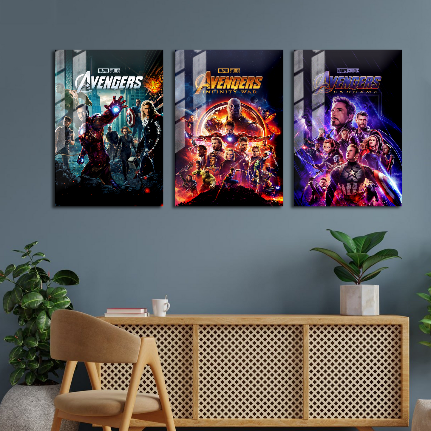 Marvel Avengers MCU Metal Poster Set