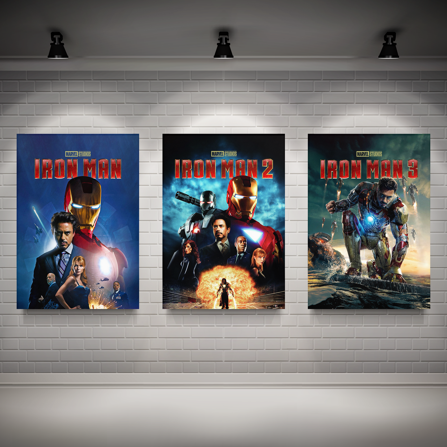 Iron Man MCU Trilogy Poster Set