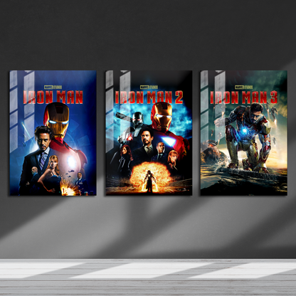 Iron Man MCU Trilogy Poster Set